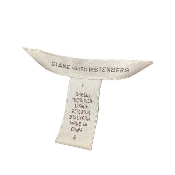 Diane Von Furstenberg Skirt Women’s SZ 8 100% Silk And Lace Attached Belt Black - Picture 6 of 6